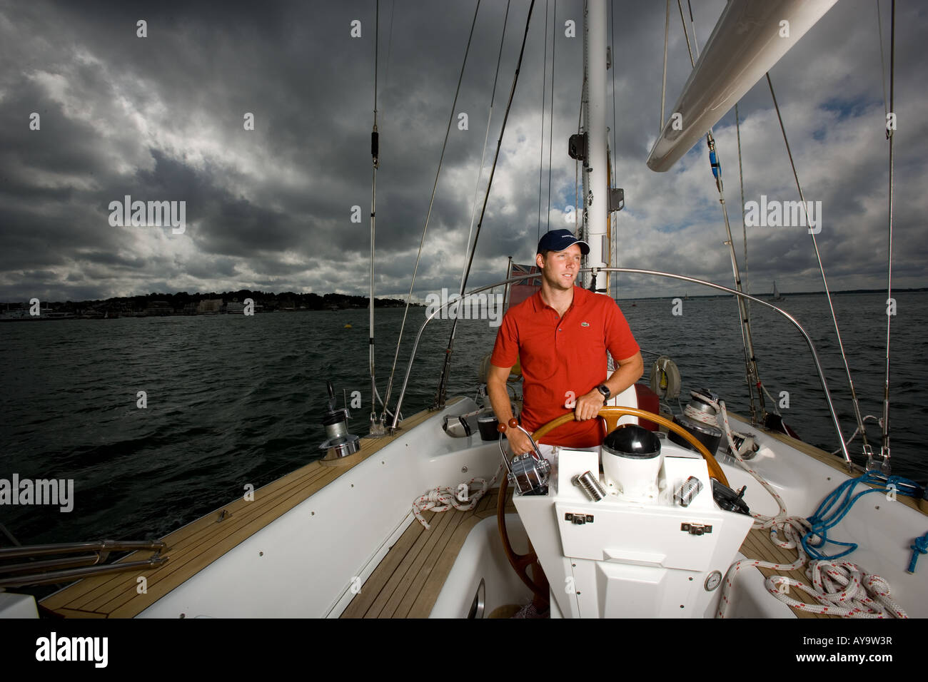 ÉQUIPAGE DE VOILE Banque D'Images