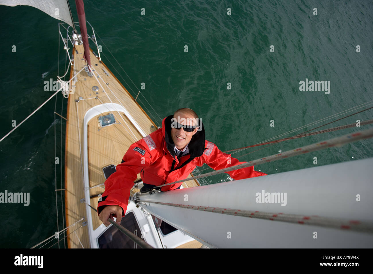 ÉQUIPAGE DE VOILE Banque D'Images