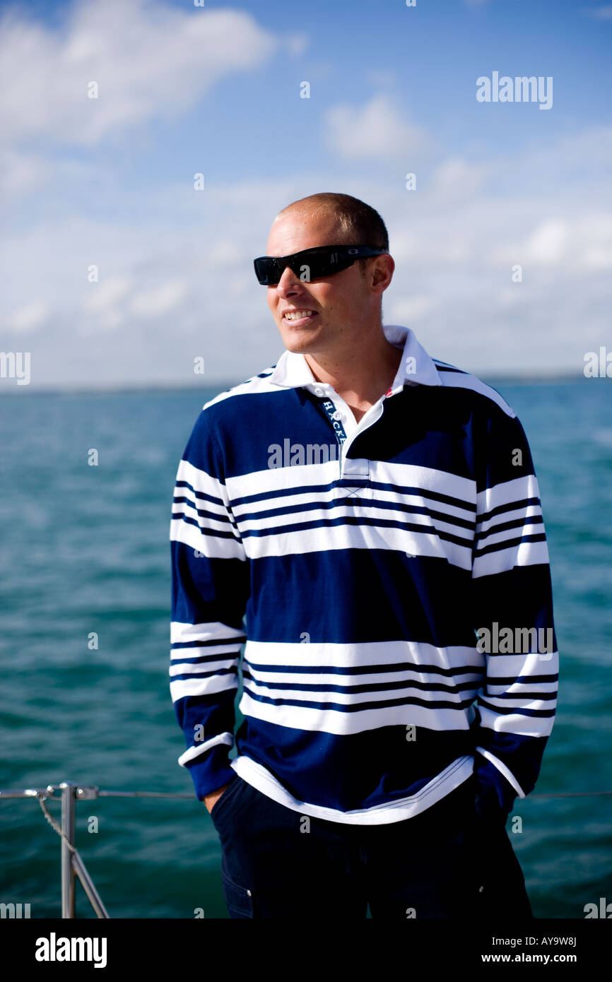 ÉQUIPAGE DE VOILE Banque D'Images