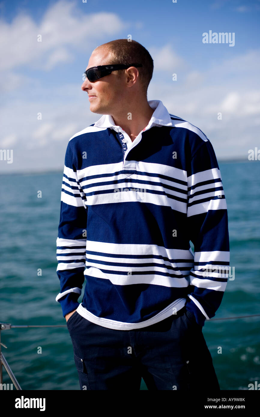 ÉQUIPAGE DE VOILE Banque D'Images