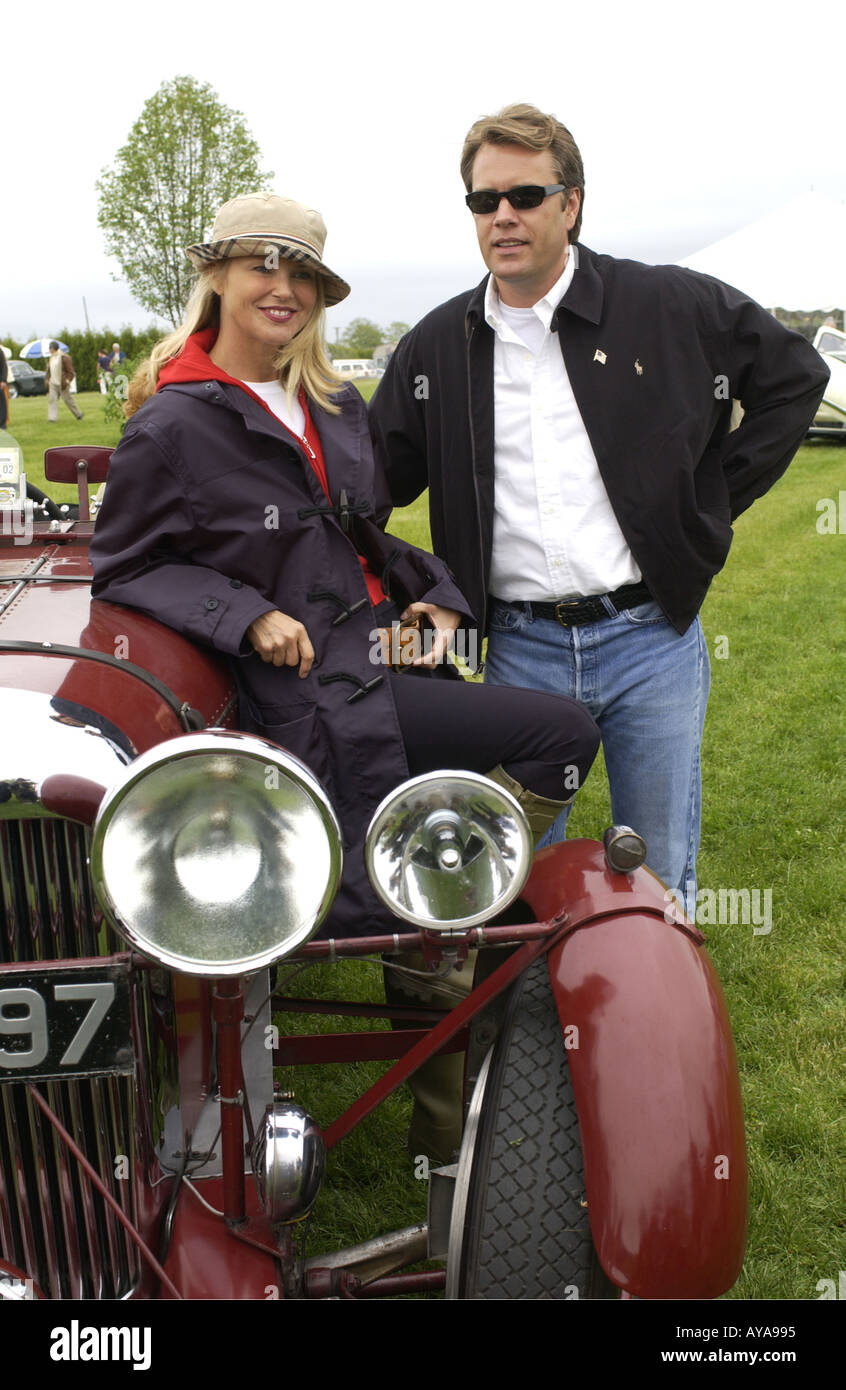 Bridgehampton ny 052602 Christie Brinkley modèle avec mari Peter Cook