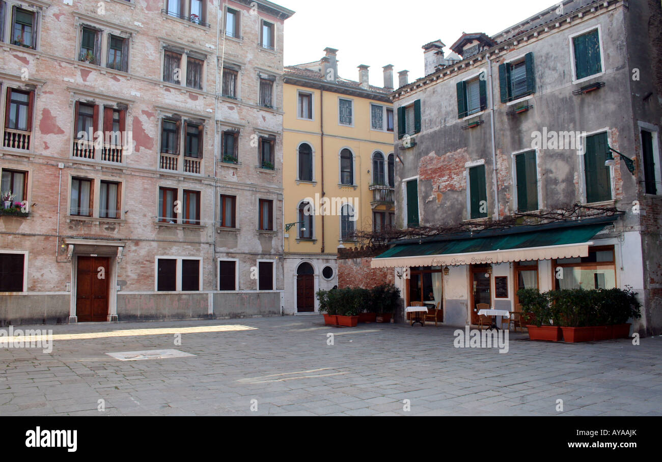 Venice Courtyard Cafe, Venise, Italie Banque D'Images