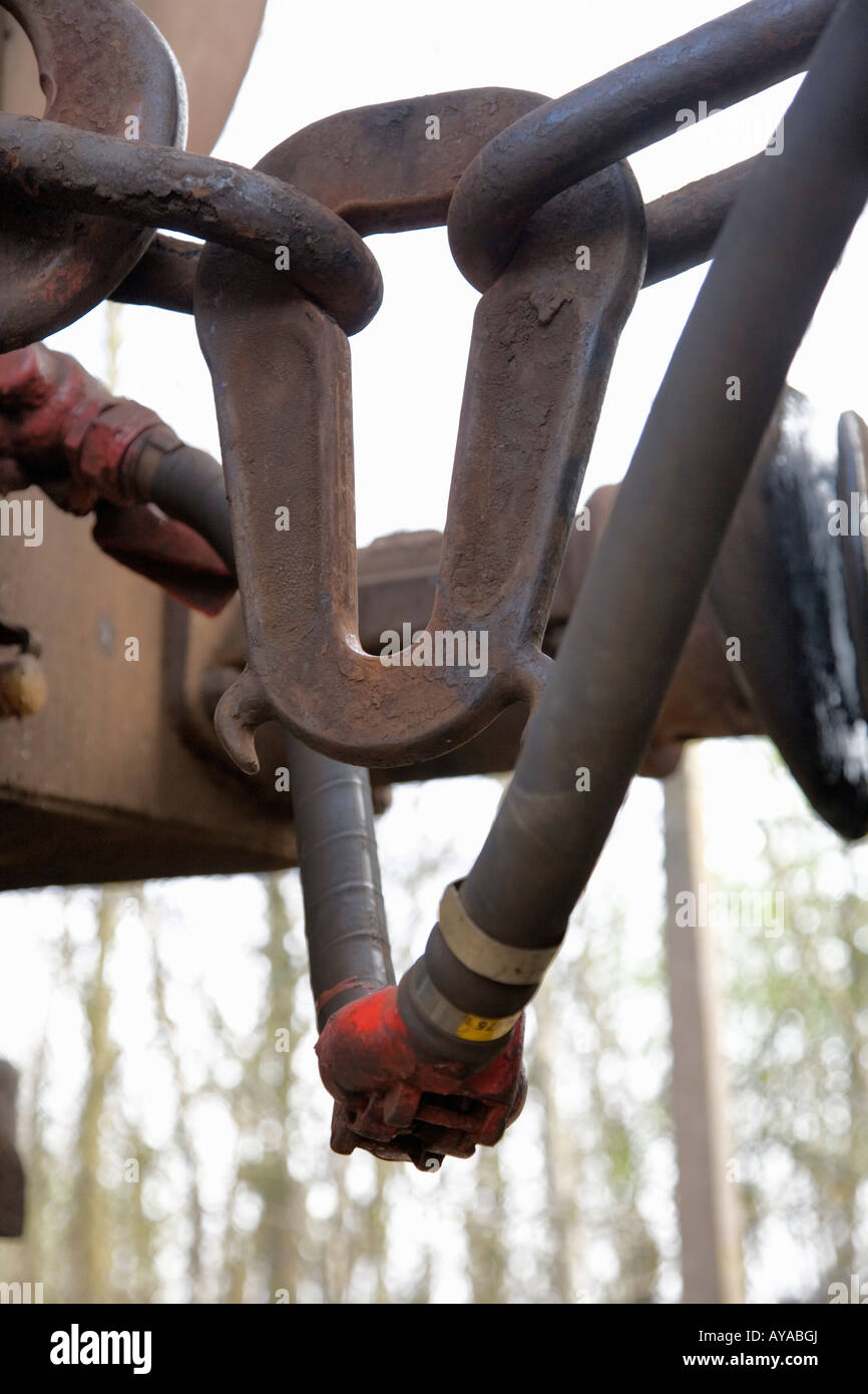 Détail de couplage de fer Integra Banque D'Images