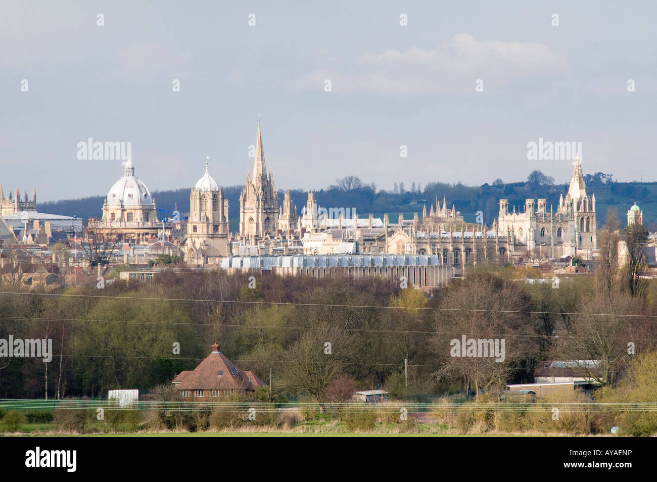 Le Dreaming Spires d'Oxford de Hinksey Hill Banque D'Images