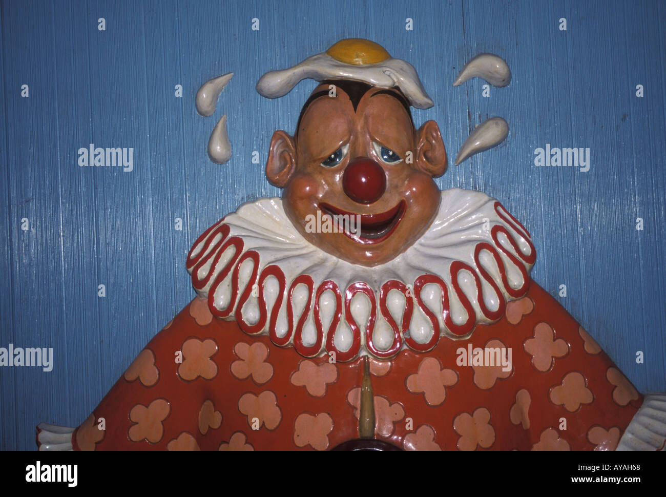 Peinture clown carrousel dans Central Park Manhattan New York United States of America Banque D'Images