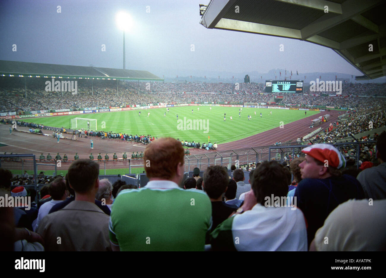 Italie / Russie semi finale Euro 1988 Banque D'Images