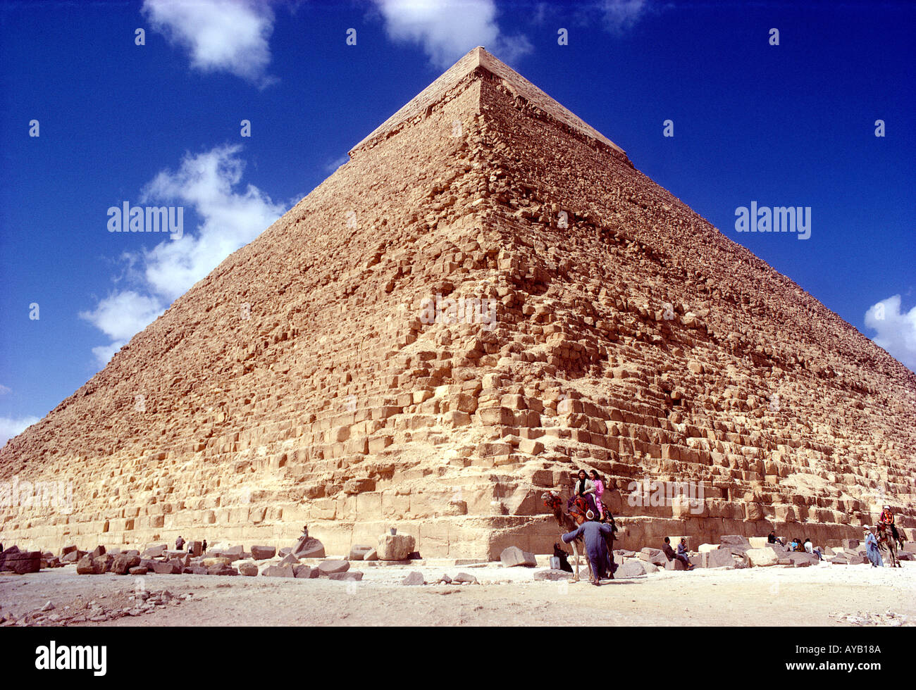 Grande pyramide de Gizeh Le Caire Egypte Banque D'Images