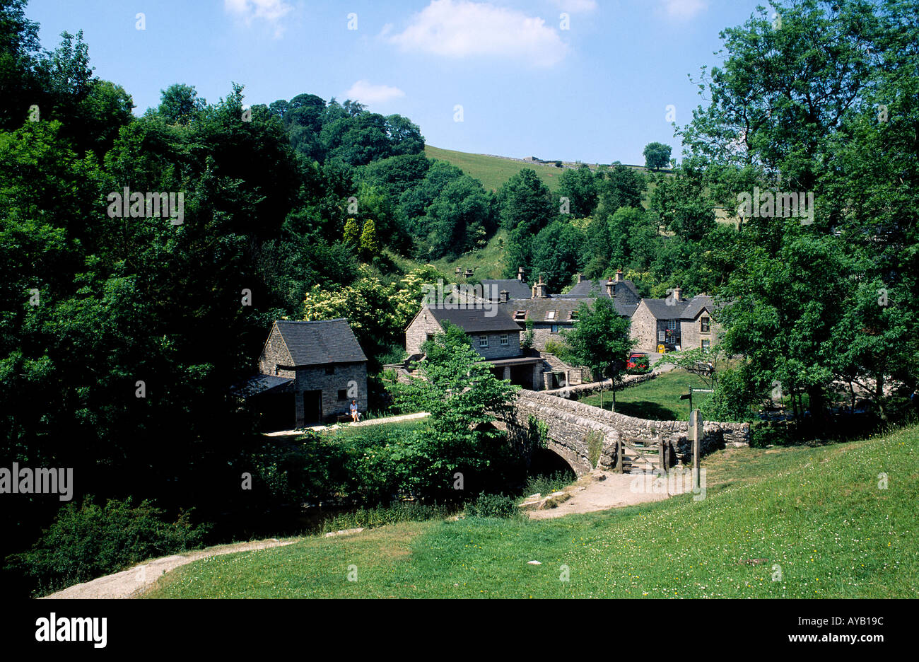 Village de Milldale Derbyshire Banque D'Images