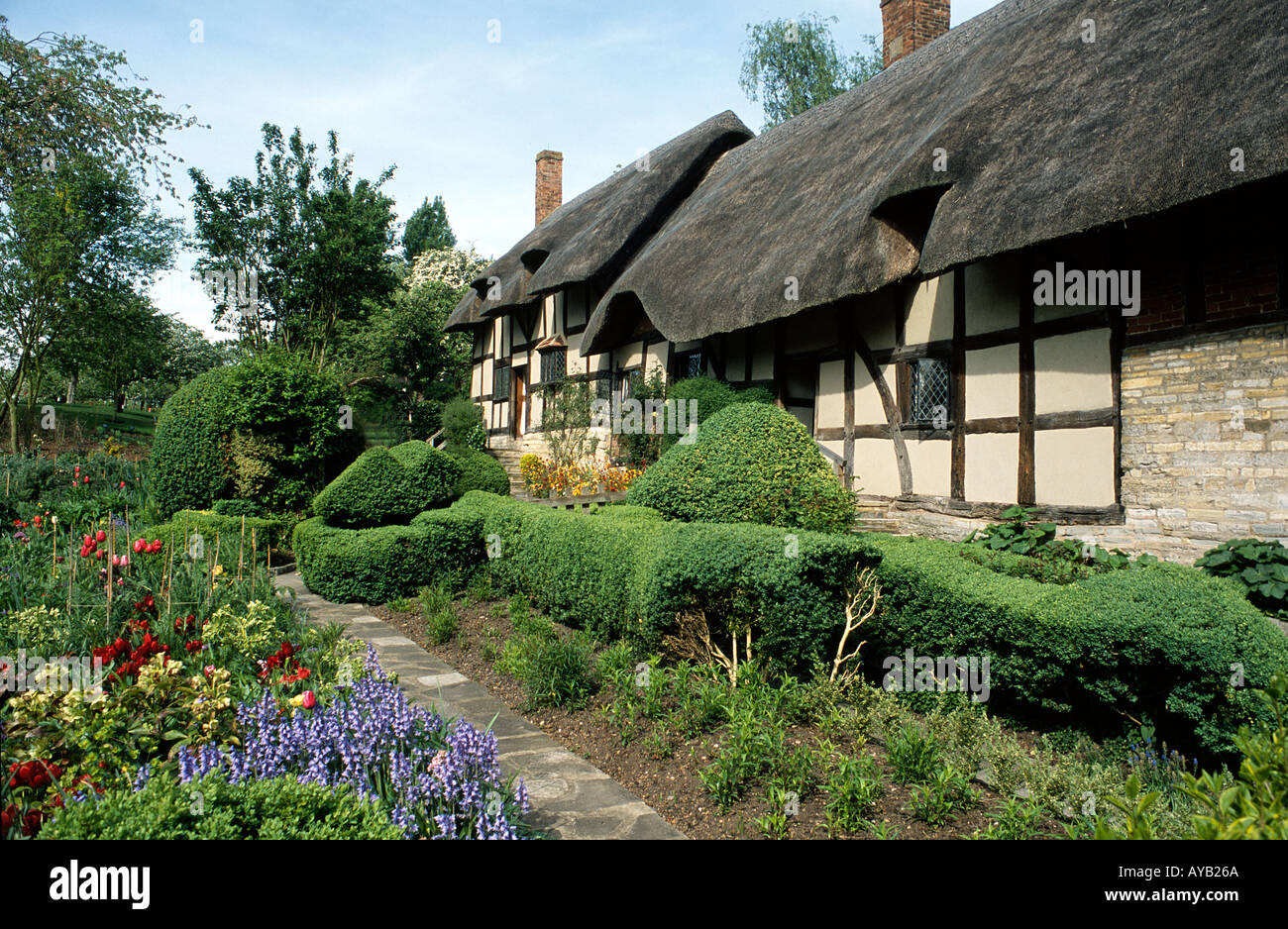 Anne Hathaways Cottage at Stratford sur Avon Angleterre Banque D'Images