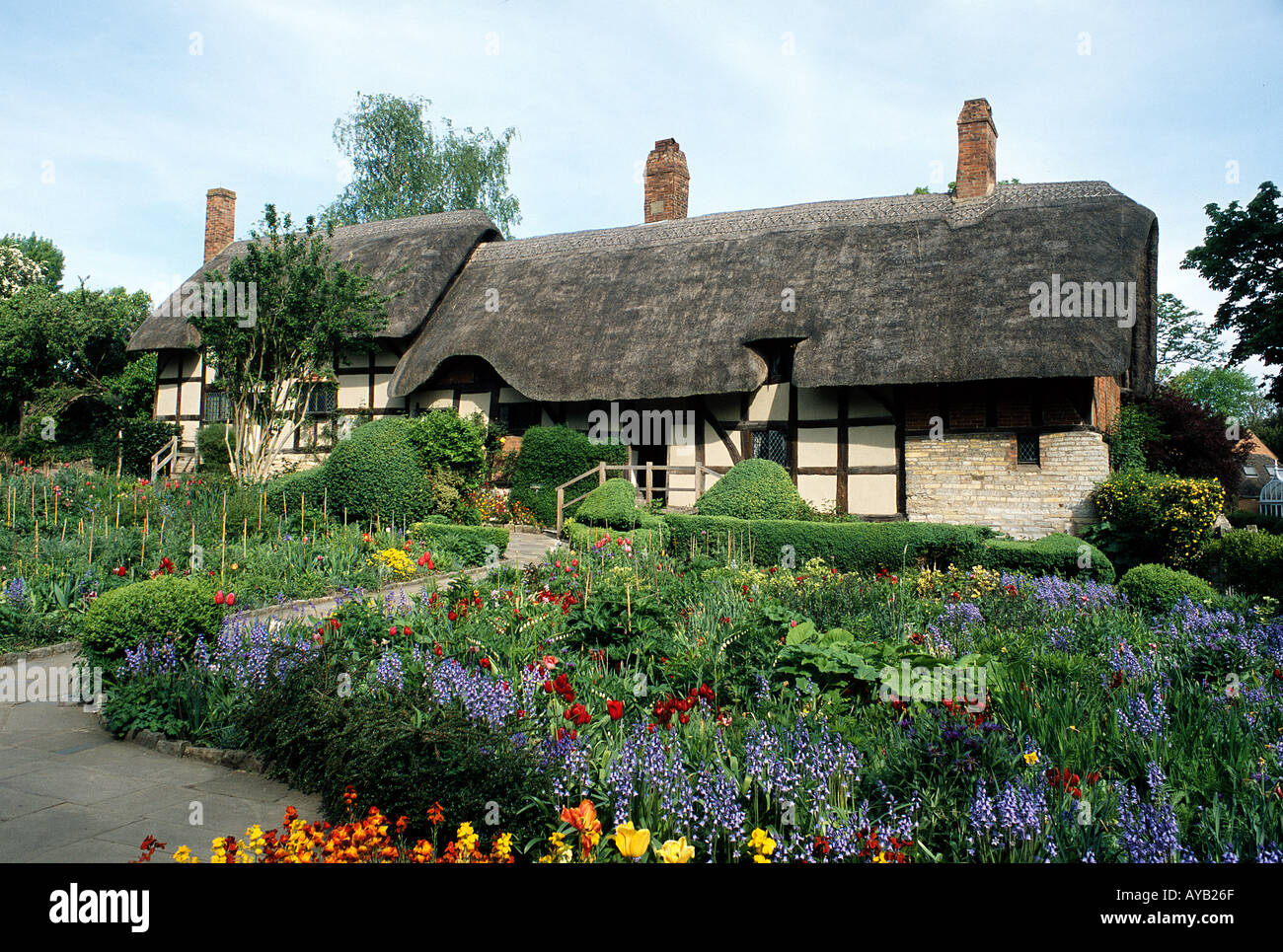 Annne Hathaways Cottage Shakespeare Stratford sur Avon Angleterre Banque D'Images
