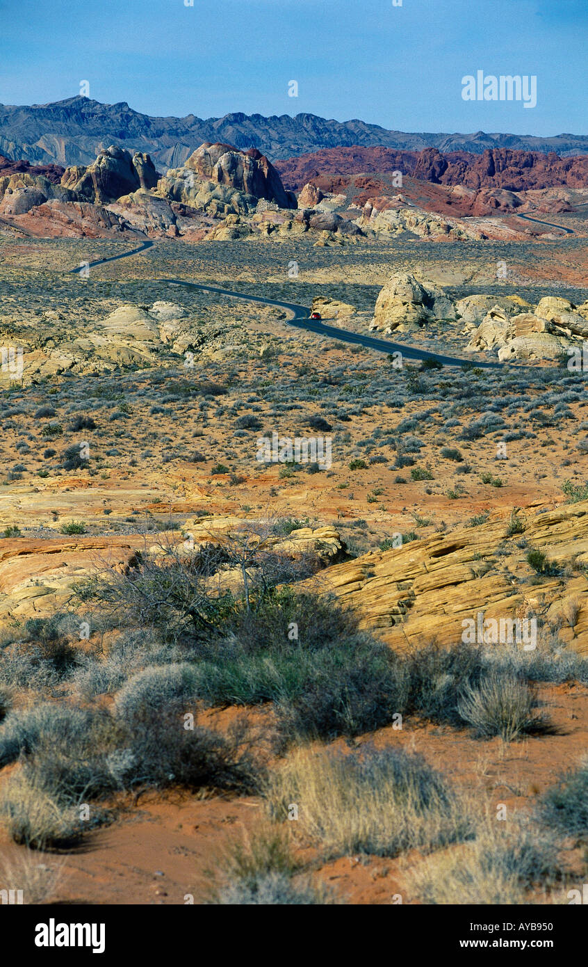 VALLEY OF FIRE NEVADA USA Amérique du Nord États-Unis Nevada Banque D'Images