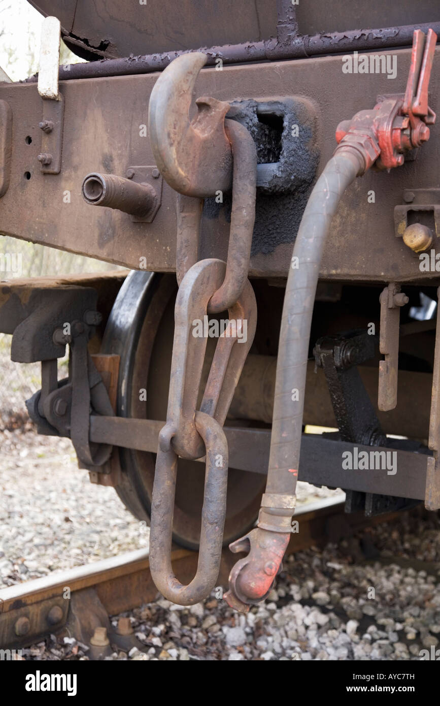 Détail de couplage de fer Integra Banque D'Images