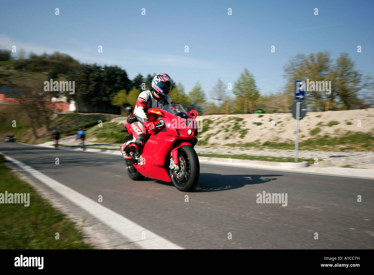 Ducati Moto (999). Berzano San Pietro, Piemonte, Italie Banque D'Images