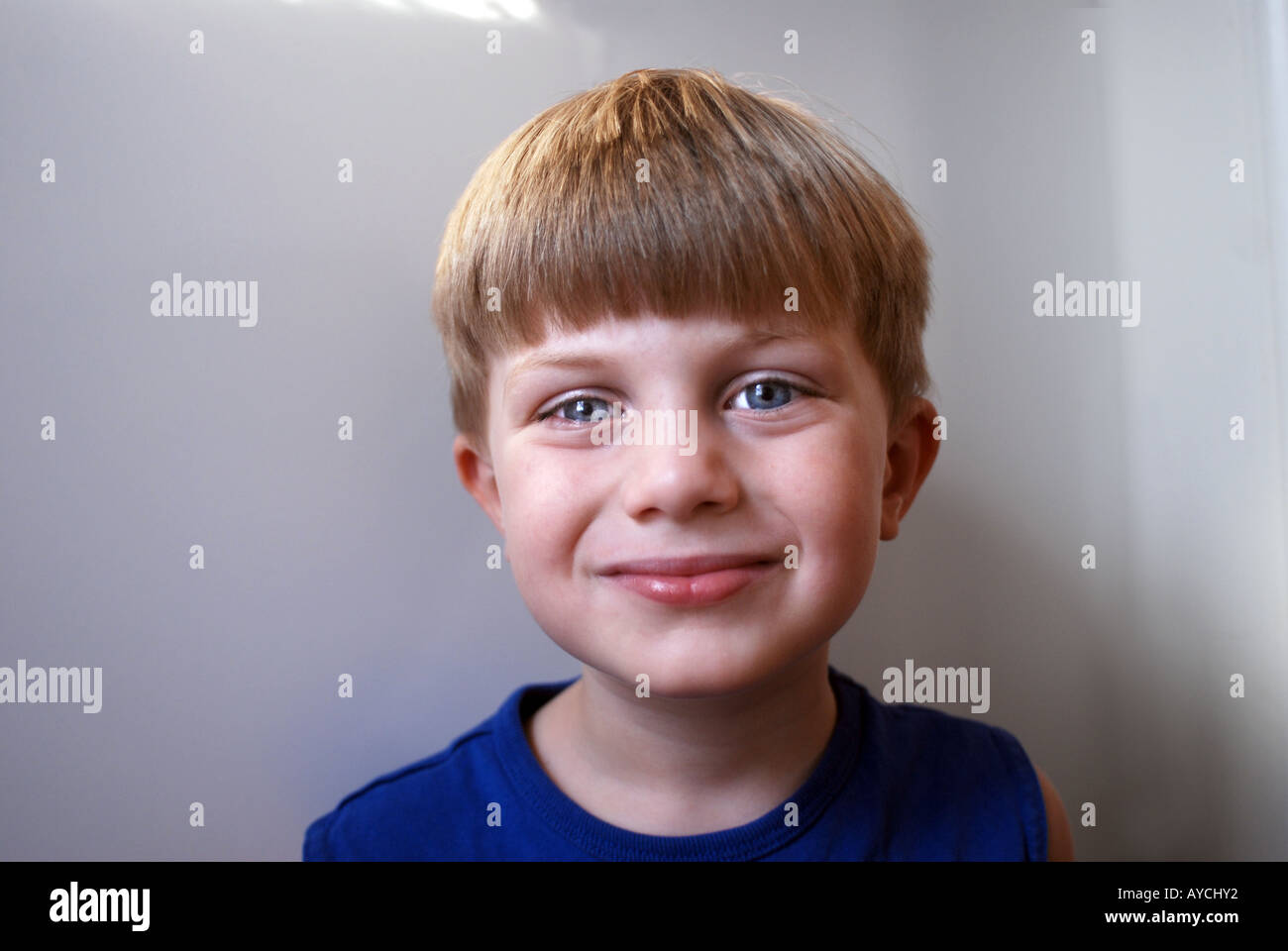 Enfant smiling face Banque D'Images