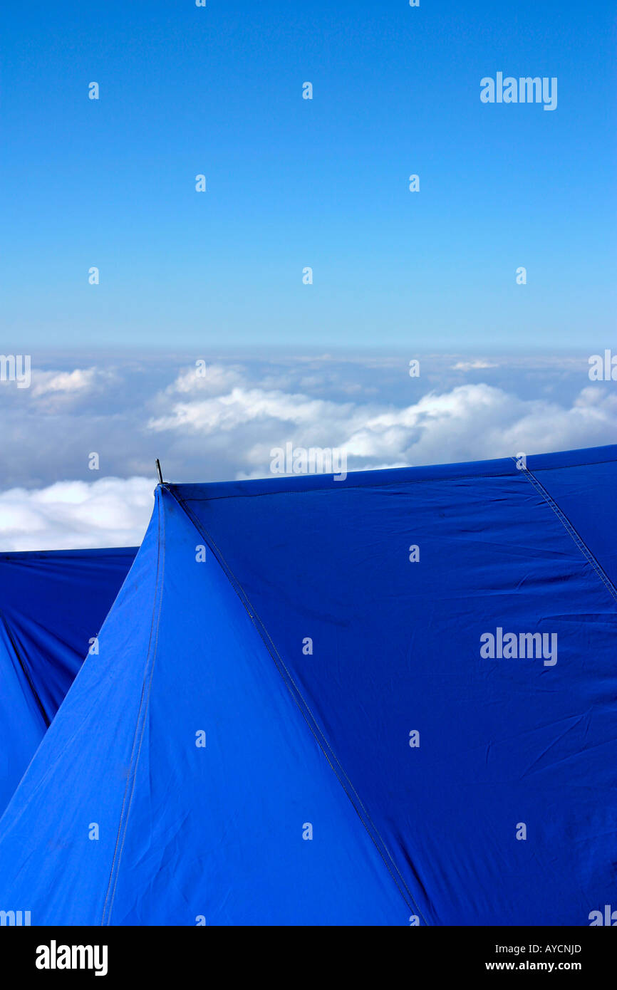 Camp Kilimanjaro NP Tanzanie Banque D'Images