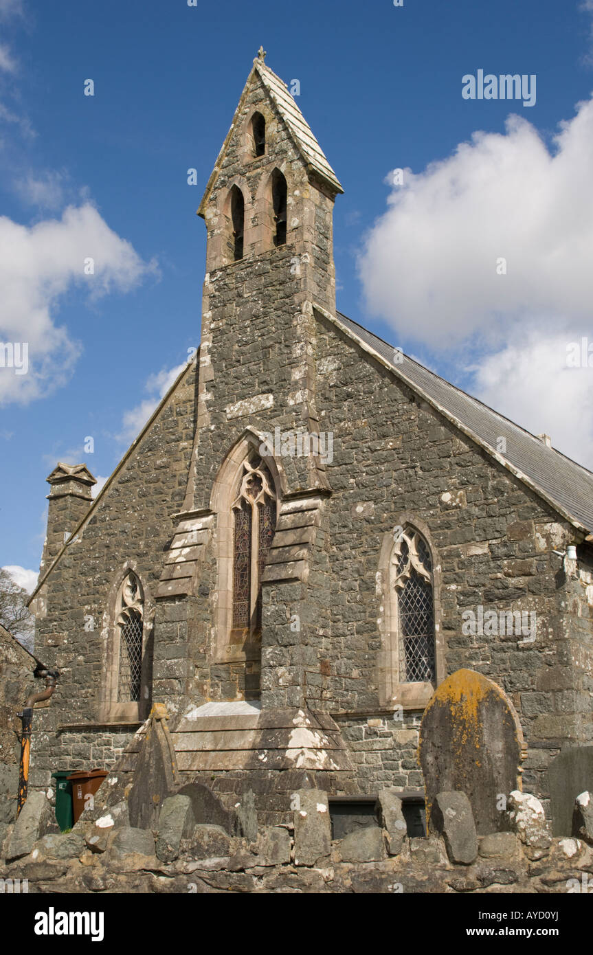 L'église St John à Llanystumdwy village Llanystumdwy gwynedd au nord du Pays de Galles Banque D'Images
