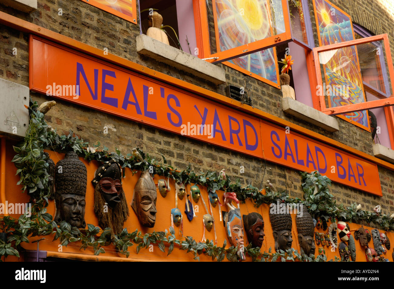 Neal's Yard bar à salades dans Neal's Yard Covent Garden London England Banque D'Images