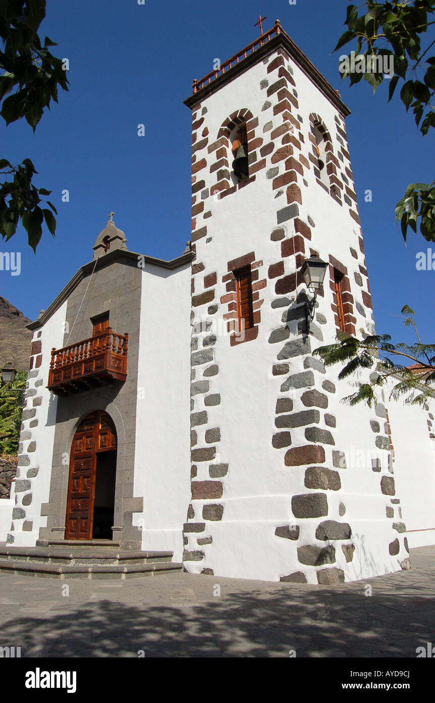 Un style typique des Canaries église sur La Palma (Canaries) Banque D'Images