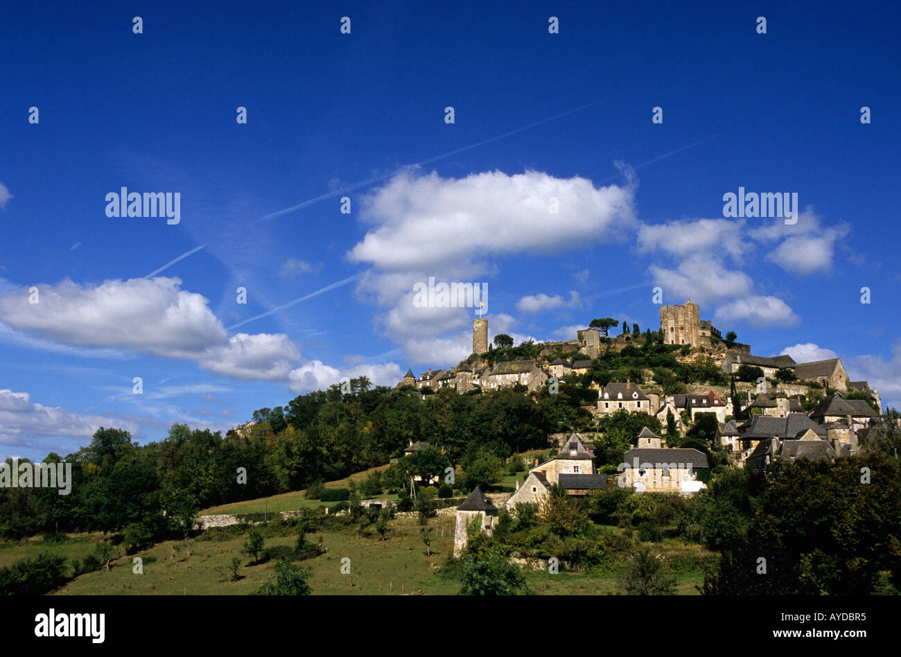 Turenne l'un des plus beaux villages de France Corrèze Banque D'Images