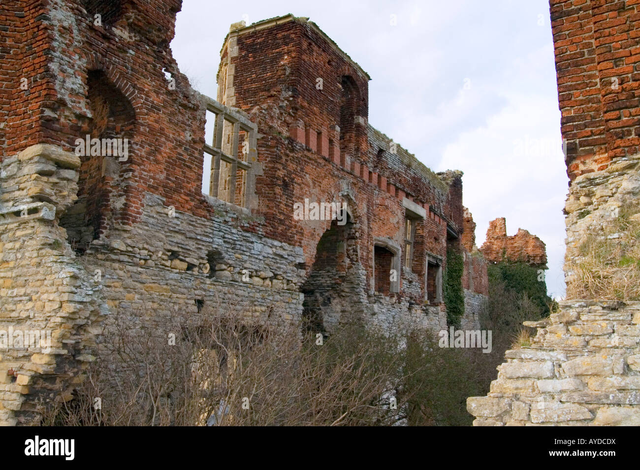 Château de Torksey est située sur la rivière Trent entre Lincoln et Gainsborough. Banque D'Images