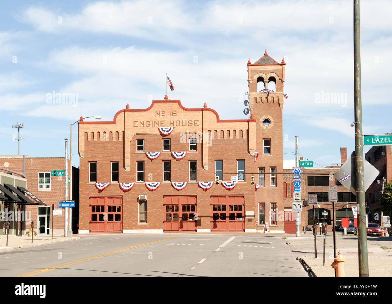 Chambre moteur 16 firehouse museum à Columbus Ohio Banque D'Images