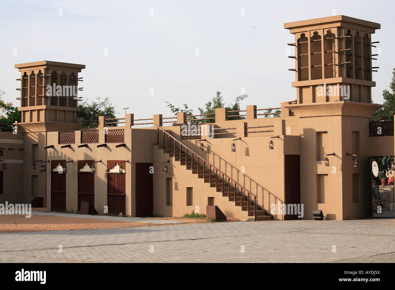 Emirats Arabes Unis Dubai Heritage Village architecture traditionnelle Banque D'Images