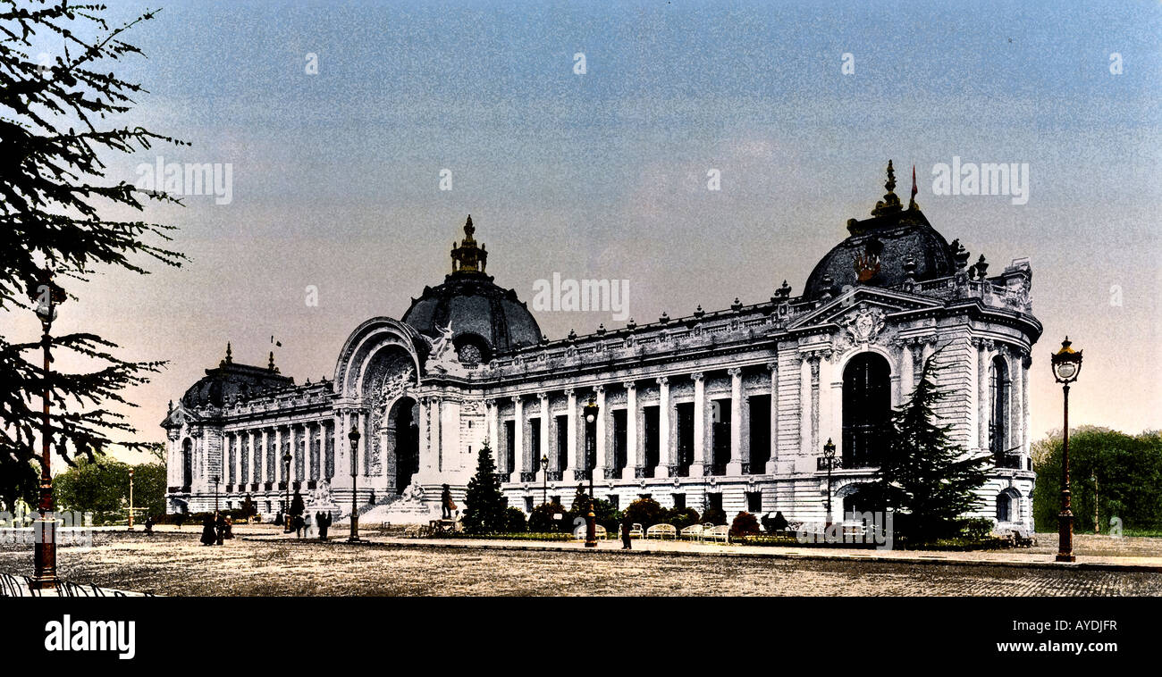 Palais de l'Exposition Universelle, Paris France 1900 Banque D'Images