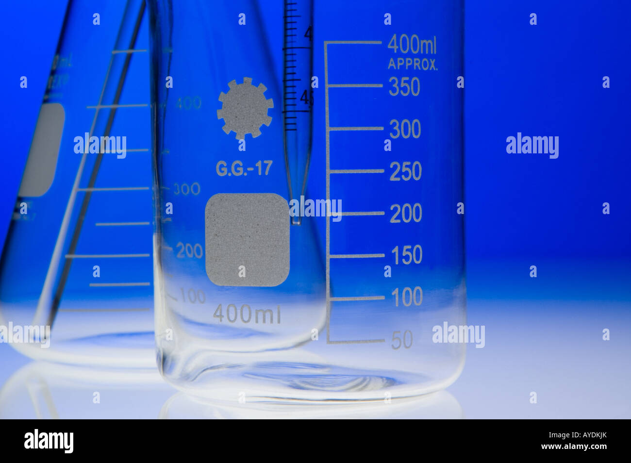 Matériel de laboratoire en verre Banque D'Images