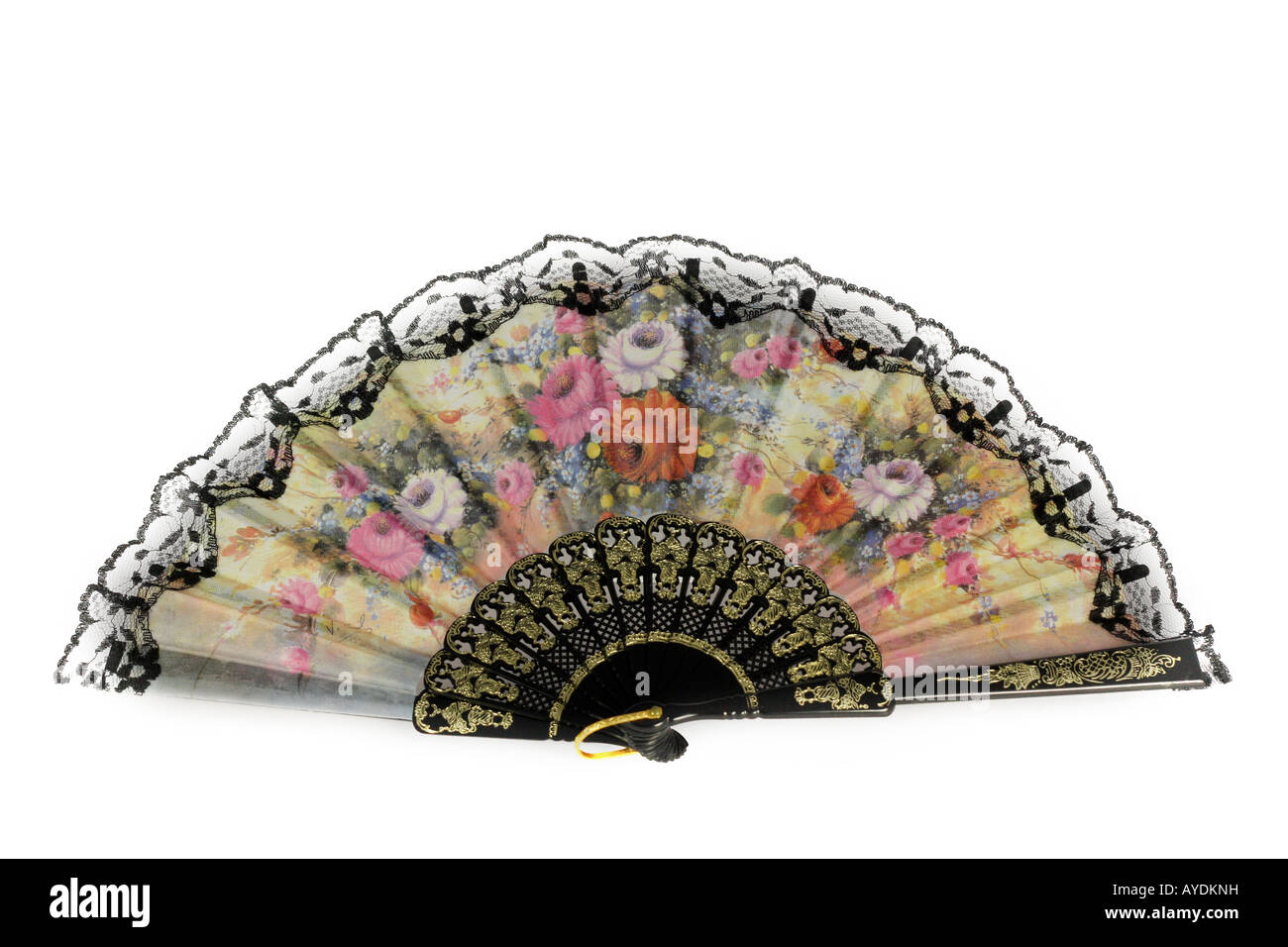 Ventilateur traditionnelle asiatique Banque D'Images