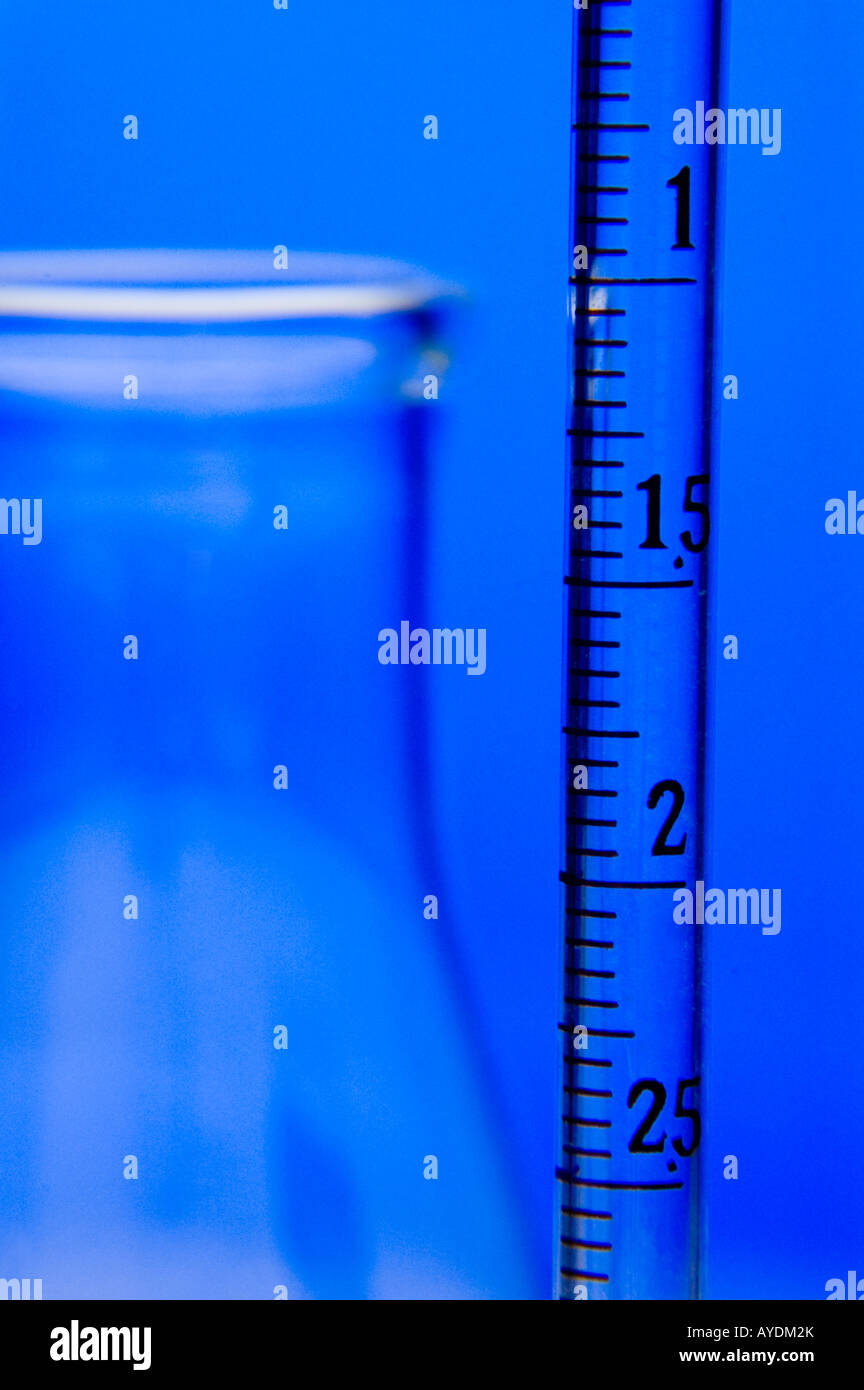 Matériel de laboratoire en verre Banque D'Images