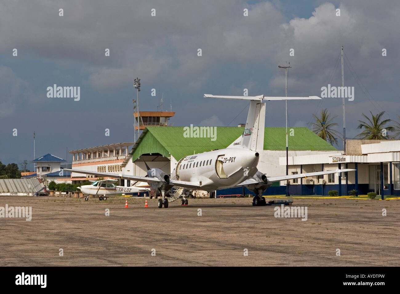 L'aéroport de Libreville, Gabon, Afrique de l'Ouest Banque D'Images