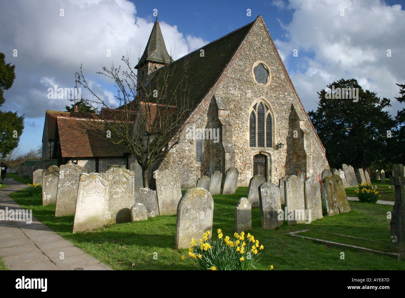 L'église de St Thomas Warblington Ringot Havant Hampshire Banque D'Images