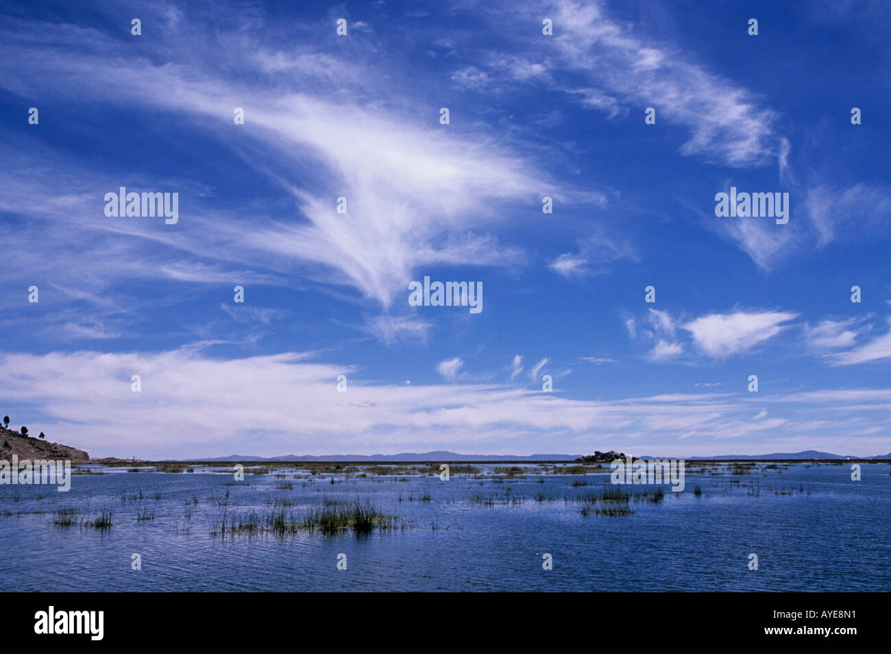 Pérou Puno, Lac Titicaca légende locale Règlement Uruguay Lakeside Banque D'Images