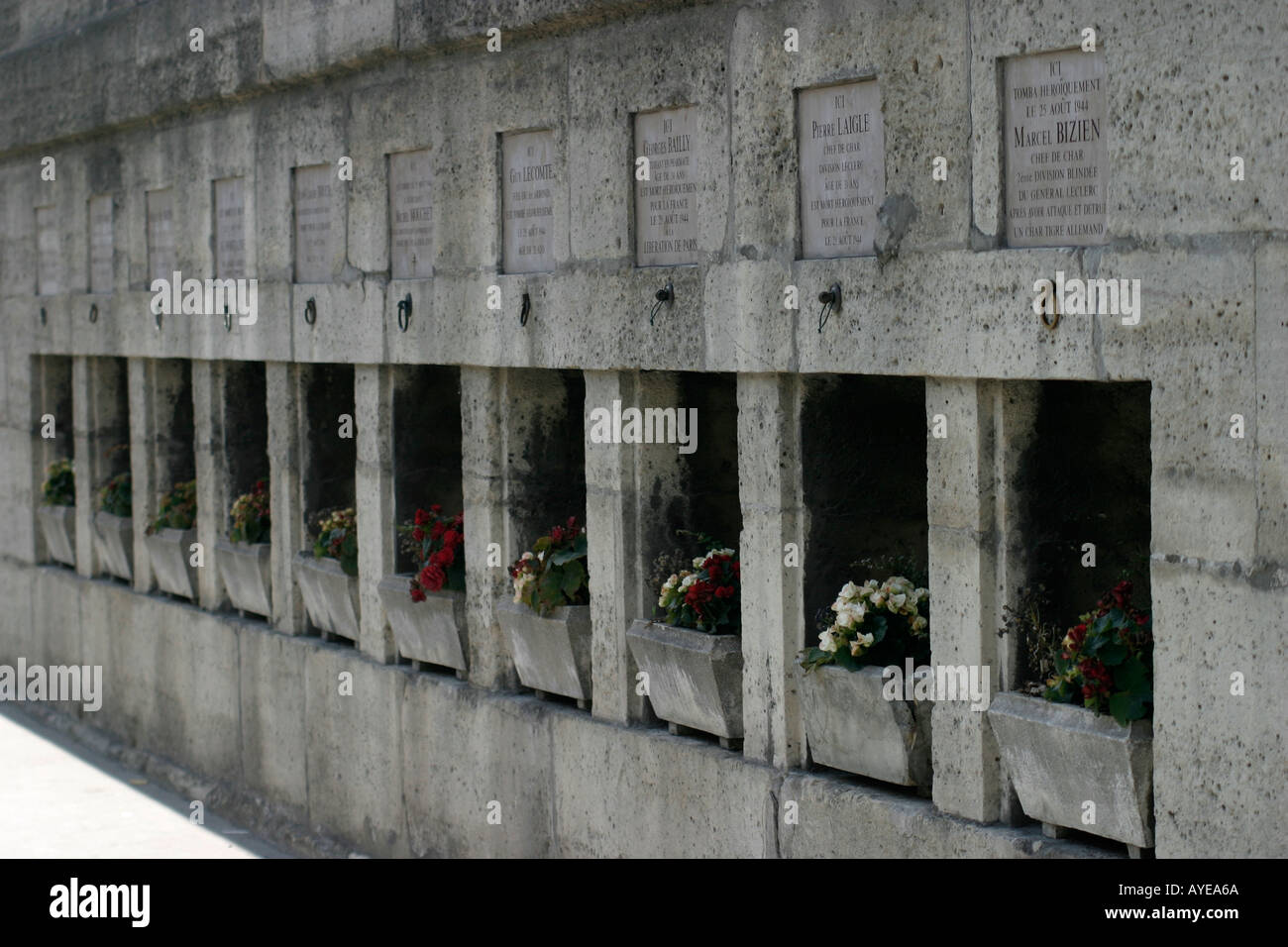 Monuments commémoratifs pour les combattants de la résistance qui sont