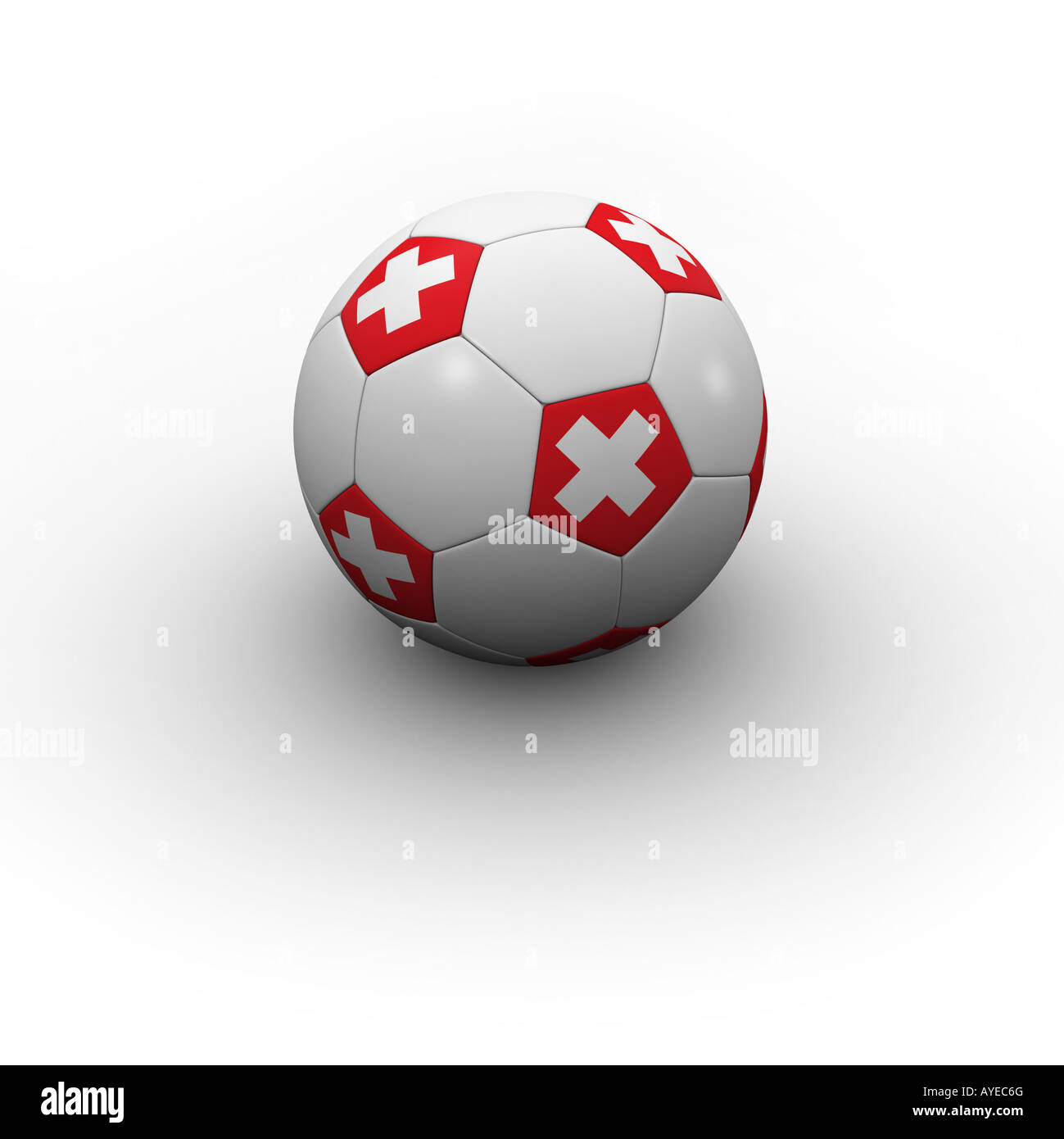 Ballon de football suisse Banque D'Images