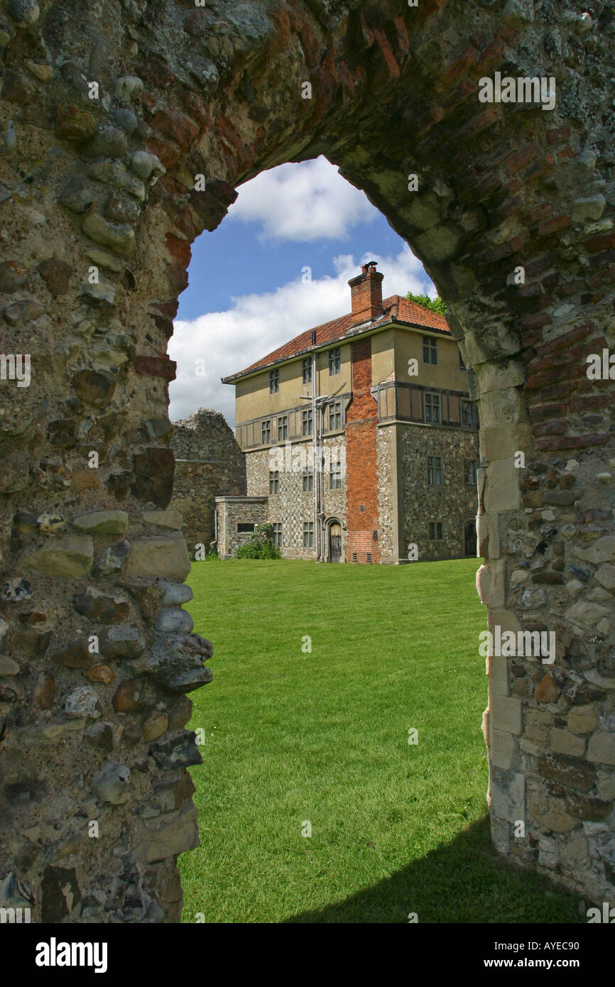 Ruines de Leiston Leiston Suffolk East Anglia UK Banque D'Images