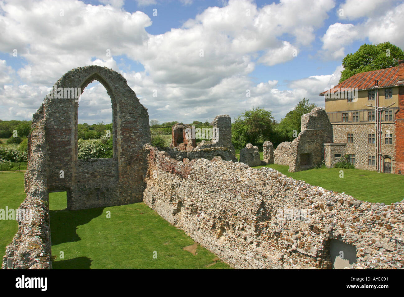 Ruines de Leiston Leiston Suffolk East Anglia UK Banque D'Images