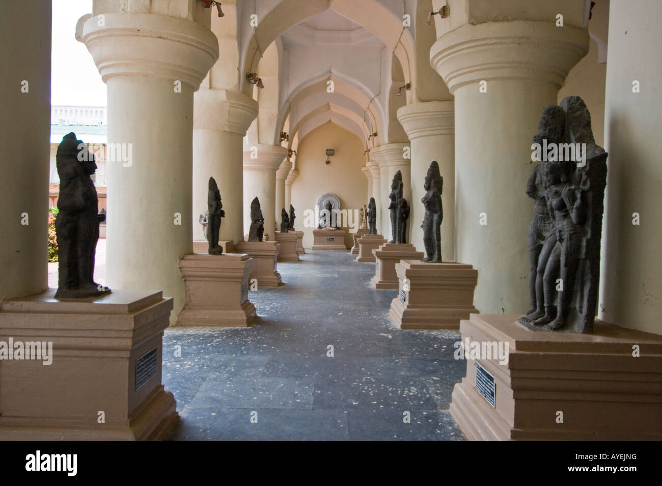 Statue Hall du Palais Royal de Thanjavur Thanjavur Inde du Sud Banque D'Images