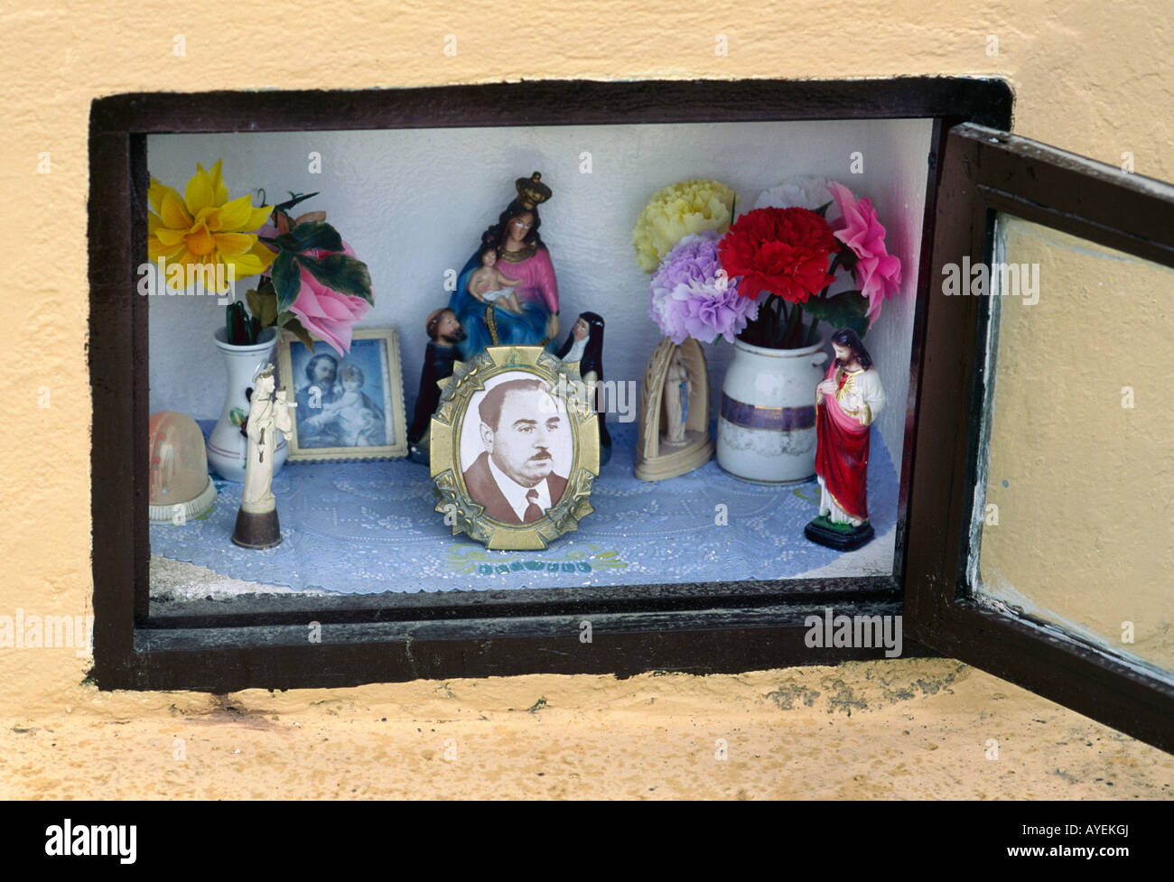 Un créneau pour des souvenirs à un grave site en Argentine Banque D'Images