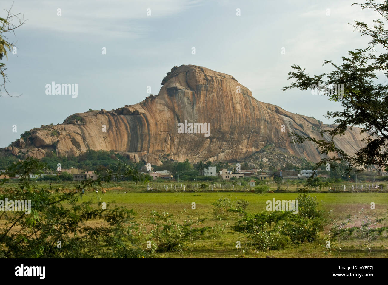 Paysage de montagne dans la région de Tamil Nadu, Inde du Sud Banque D'Images