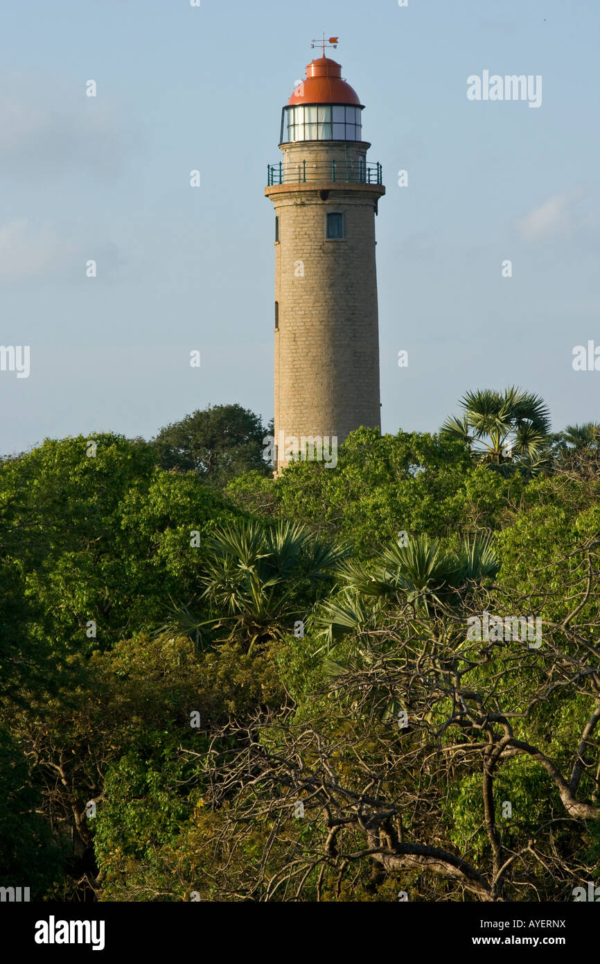1901 Nouveau Phare à Mamallapuram Inde du Sud Banque D'Images
