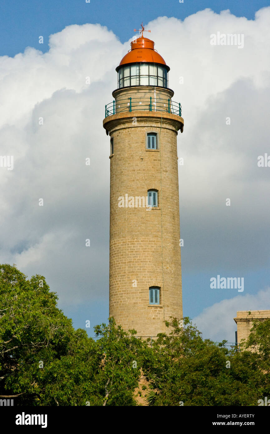 1901 Nouveau Phare à Mamallapuram Inde du Sud Banque D'Images