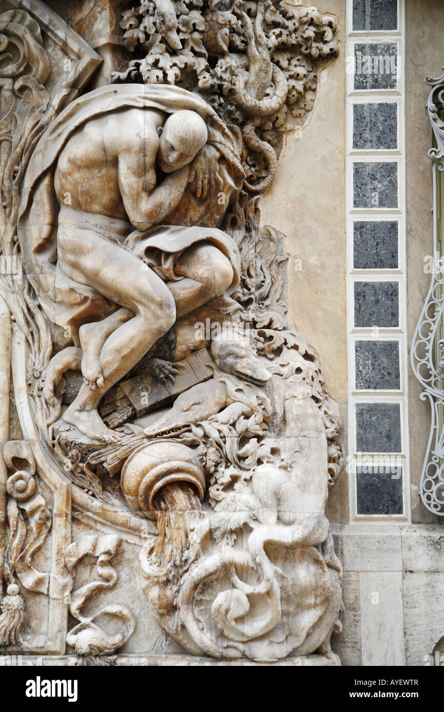 Façade de Palacio del Marqués de Dos Aguas à Valence Espagne Banque D'Images