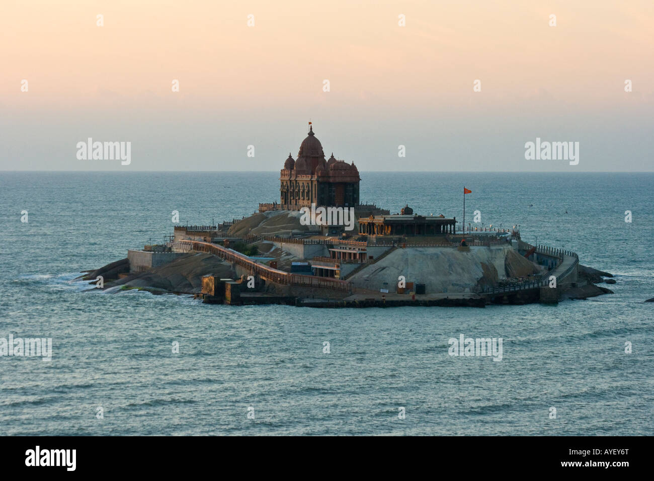 Vivekananda Memorial Rock dans le sud de l'Inde Kanyakumari Banque D'Images