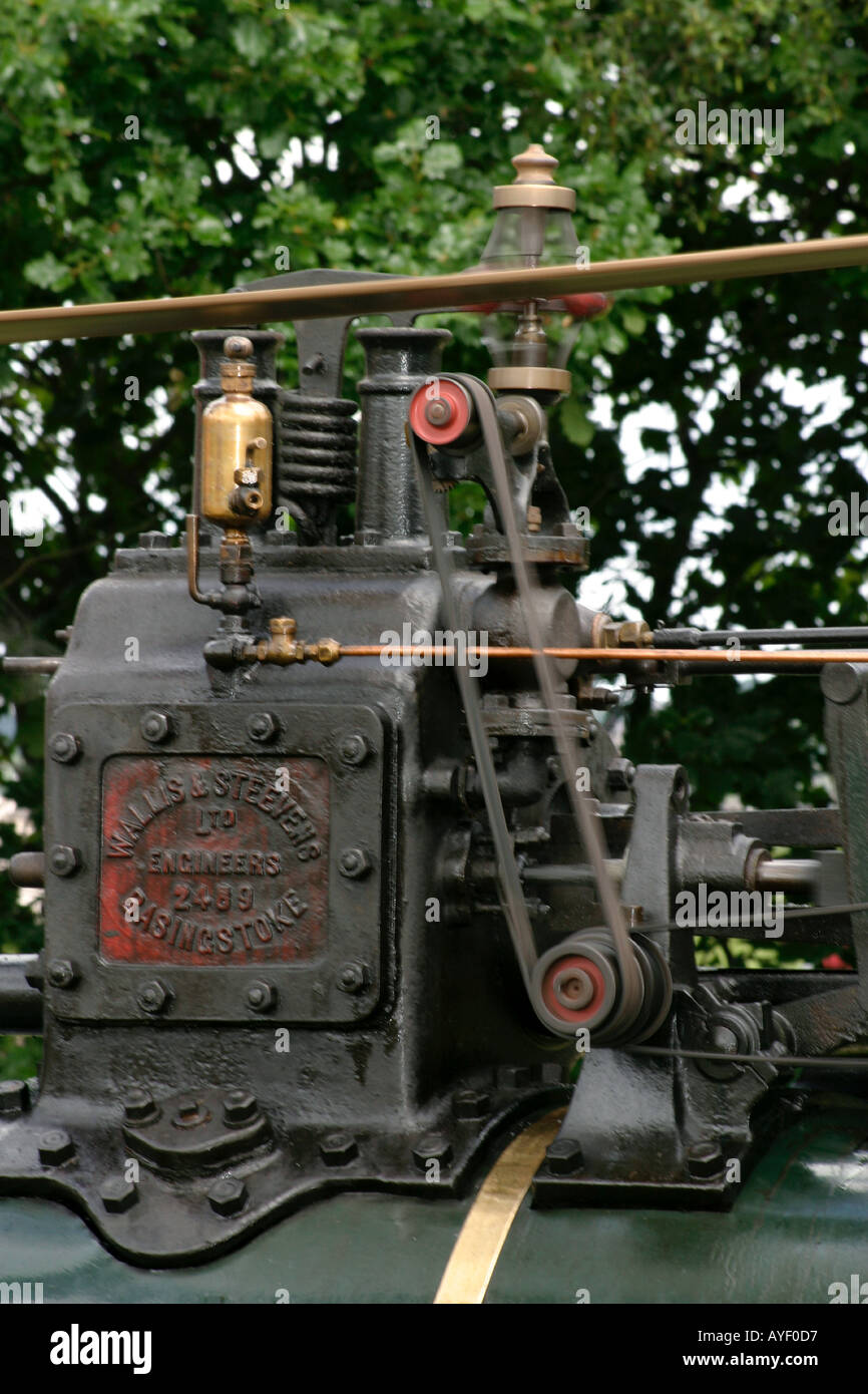 Détail de govenor sur moteur de traction à vapeur Banque D'Images