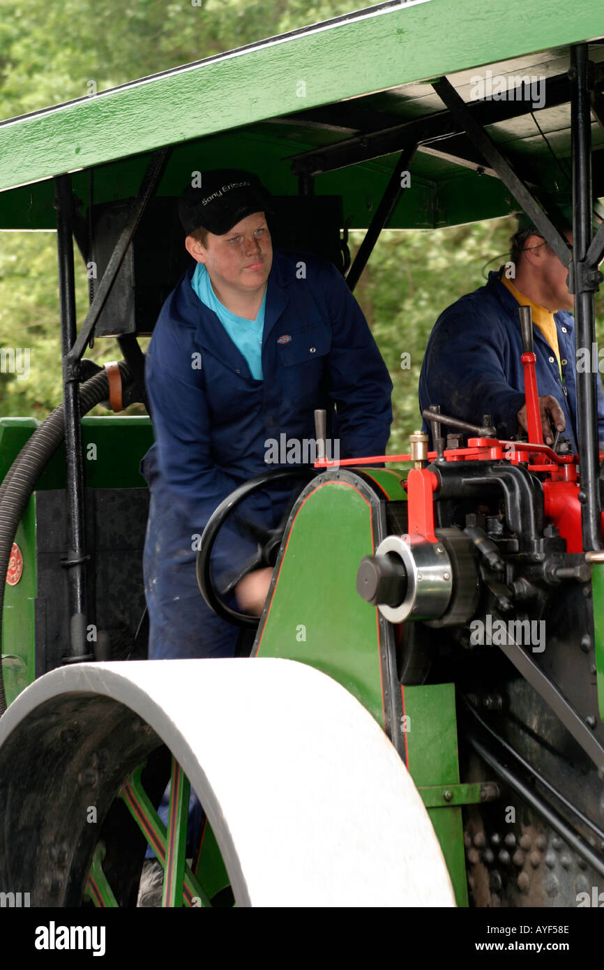 Direction l'homme Aveling Porter à vapeur Banque D'Images