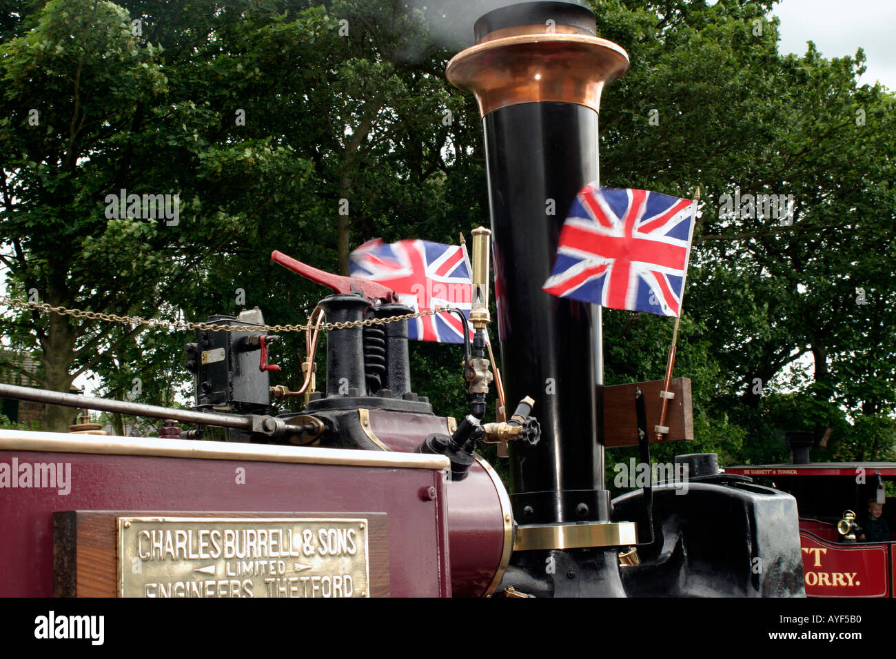 Pan Ty Burrell et machine à vapeur Banque D'Images