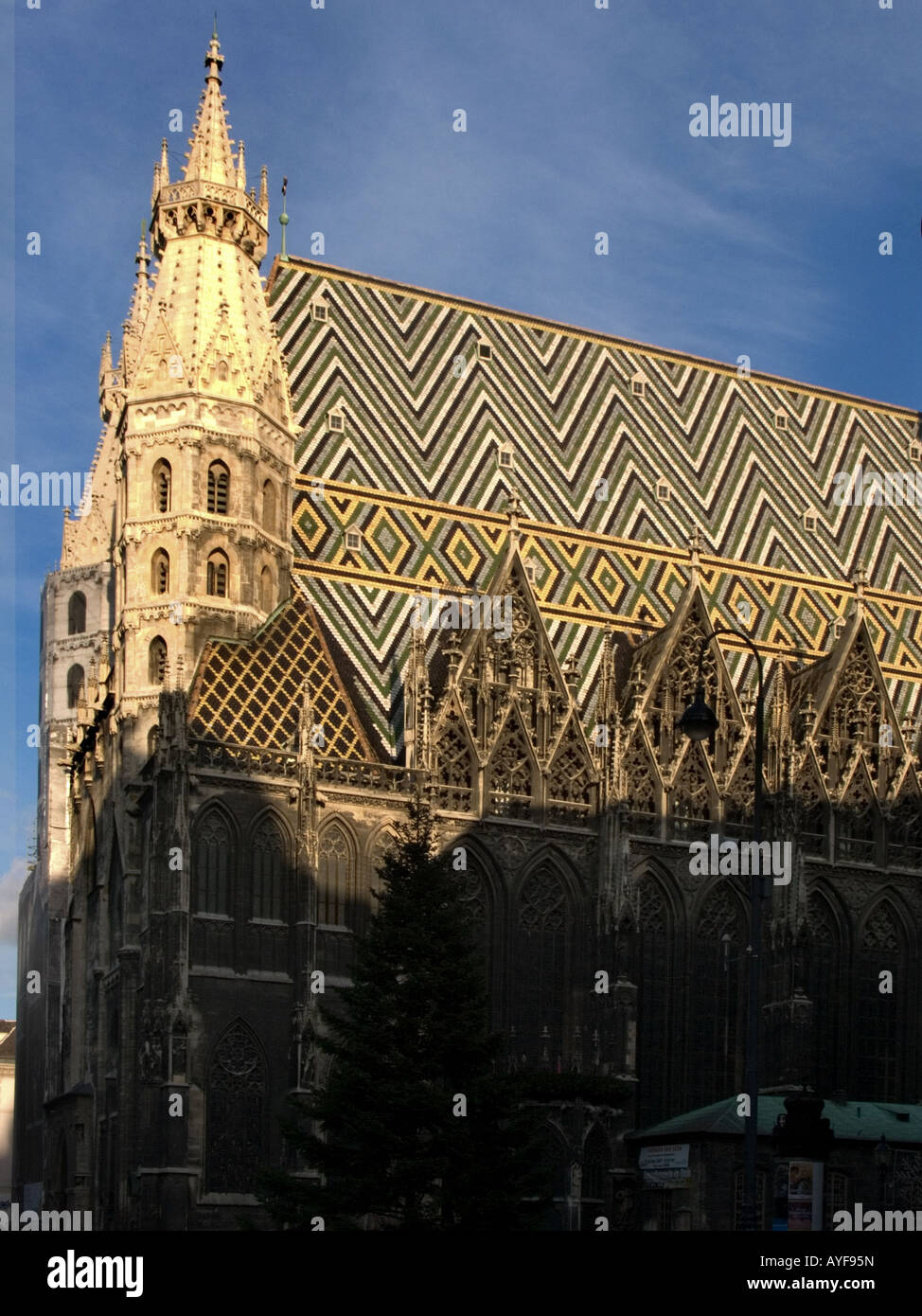 Stephansdom (cathédrale St Stephen's) construit dans le style gothique, romane 1147 dédié, Stephansplatz, Vienne, Autriche Banque D'Images