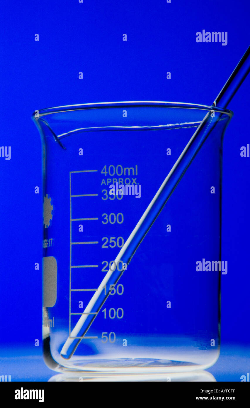 Matériel de laboratoire en verre Banque D'Images