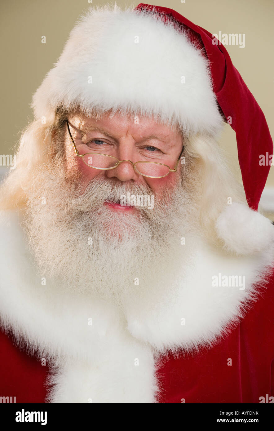 Portrait du Père Noël Banque D'Images